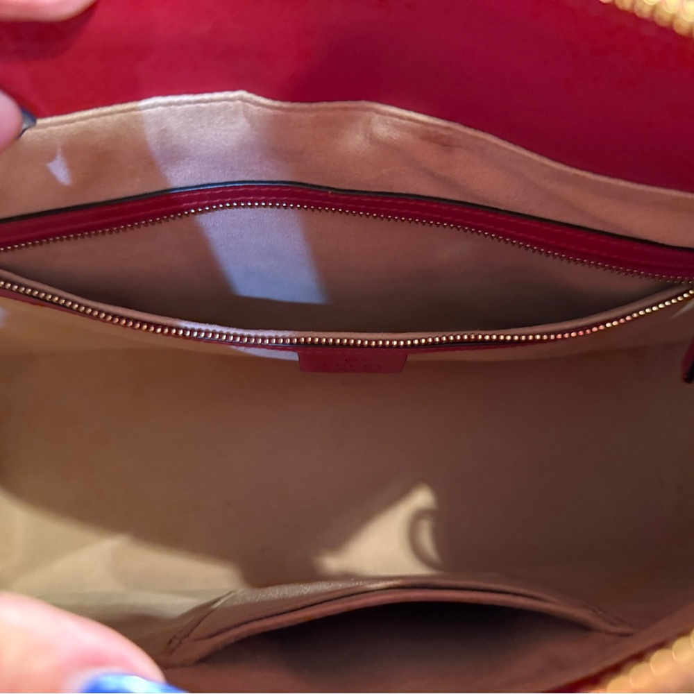 Gucci Red and Blue Floral Women's Bag - Picture 8 of 9